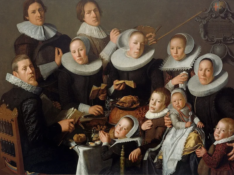 1609-Andries van Bochoven - Ritratto del pittore Andries van Bochoven e della sua famiglia